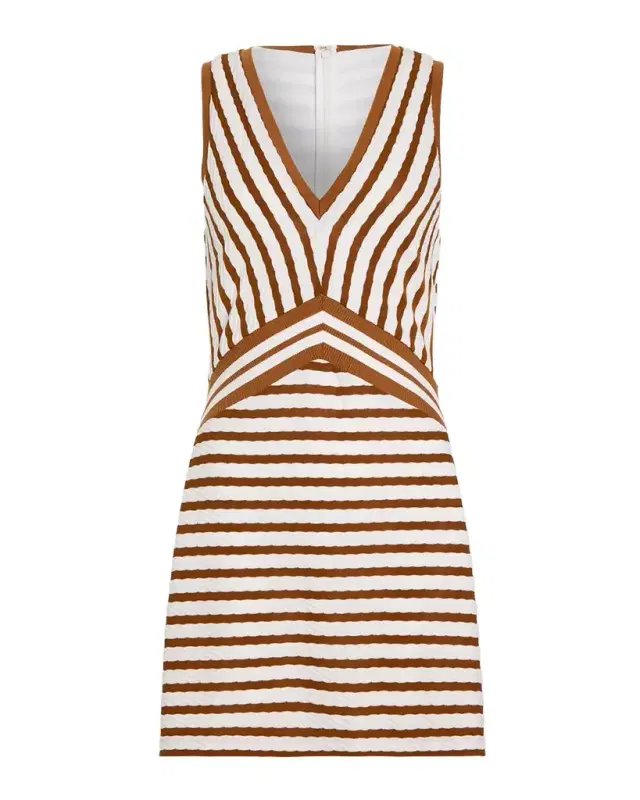 Marta Striped Knit Mini Dress