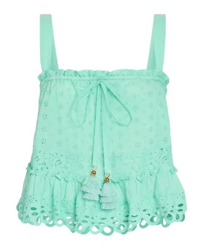Ramy Brook Amina Eyelet Tank Top