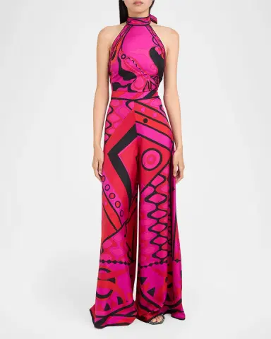 PUCCI Vivara Silk Twill Wide-Leg Pants | Thumbnail 2 PUCCI Vivara Silk Twill Wide-Leg Pants | Thumbnail 2