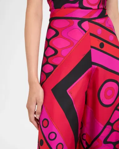 PUCCI Vivara Silk Twill Wide-Leg Pants | Thumbnail 5 PUCCI Vivara Silk Twill Wide-Leg Pants | Thumbnail 5