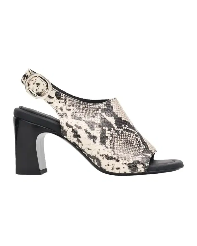 Rag & Bone 75mm Gigi Snake-Printed Leather Slingback Sandals