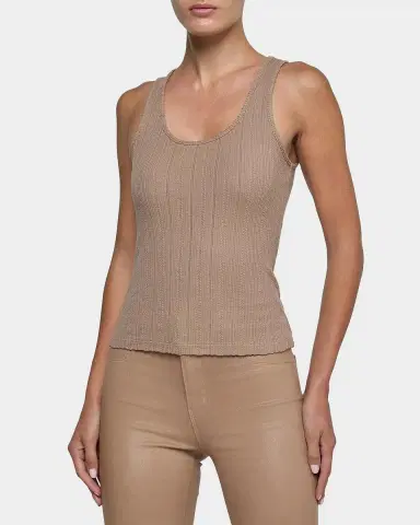 L'Agence Adira Pointelle Scoop-Neck Tee | Thumbnail 4
