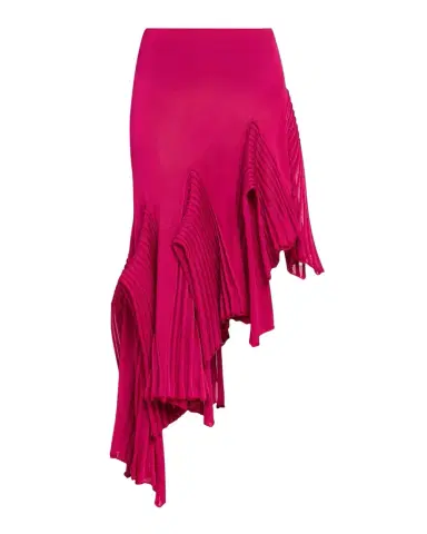 Alaïa Asymmetric Godet Ruffle Midi Skirt | Thumbnail 1 Alaïa Asymmetric Godet Ruffle Midi Skirt | Thumbnail 1