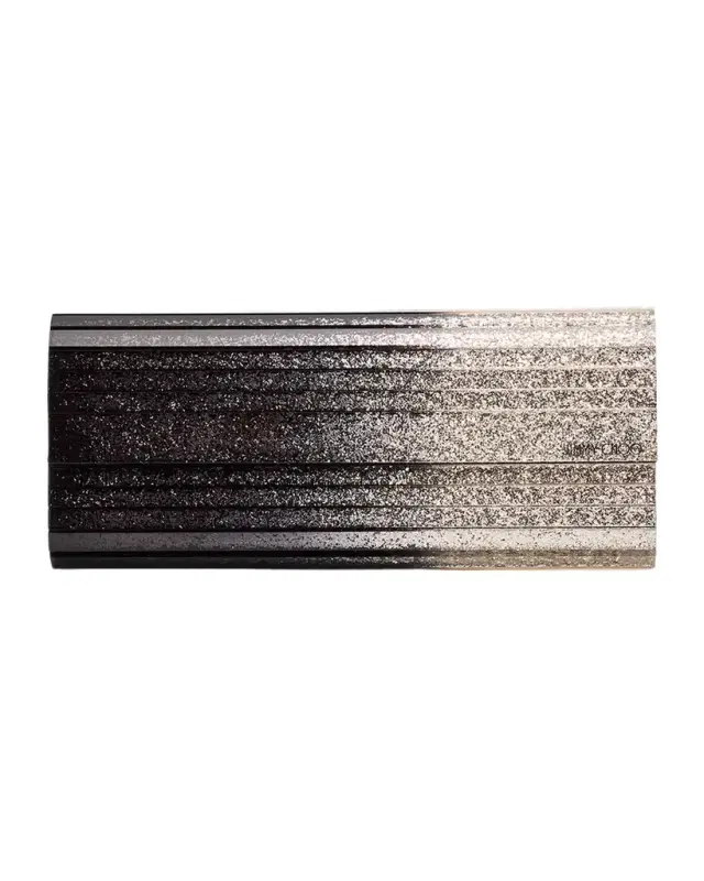 Jimmy Choo Degrade Glitter Acrylic Clutch Bag