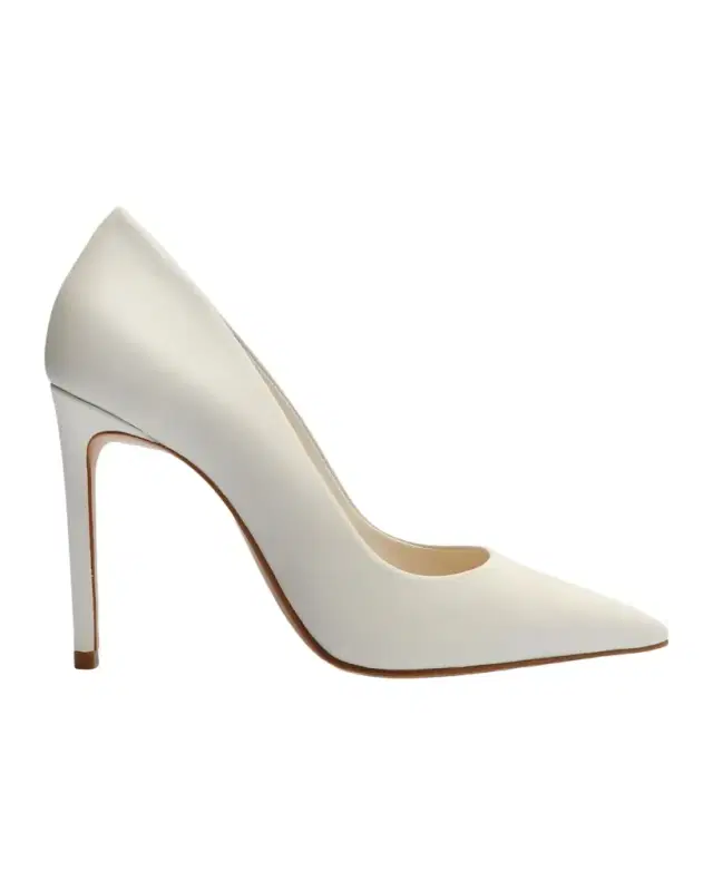 Schutz 100mm Lou Leather Pointed-Toe Pumps
