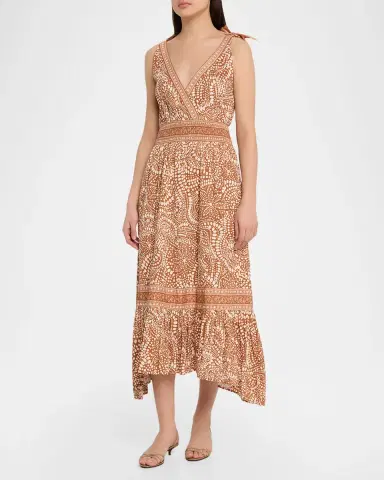 Ramy Brook Mariam Smocked-Waist Midi Dress | Thumbnail 4 Ramy Brook Mariam Smocked-Waist Midi Dress | Thumbnail 4