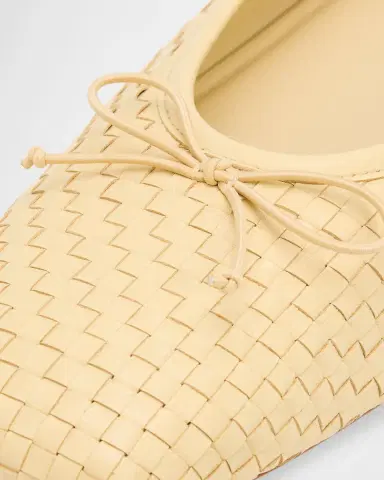 Vince Darla Woven Leather Ballerina Flats | Thumbnail 3 Vince Darla Woven Leather Ballerina Flats | Thumbnail 3