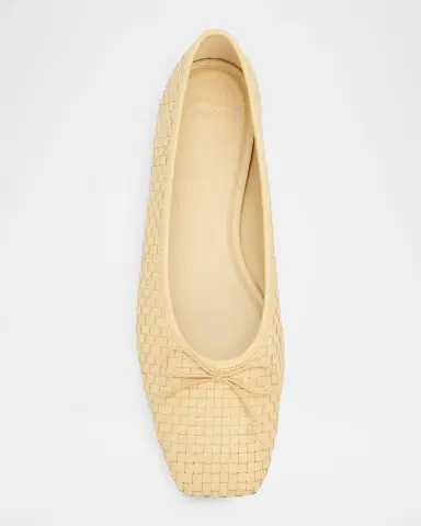 Vince Darla Woven Leather Ballerina Flats | Thumbnail 4 Vince Darla Woven Leather Ballerina Flats | Thumbnail 4