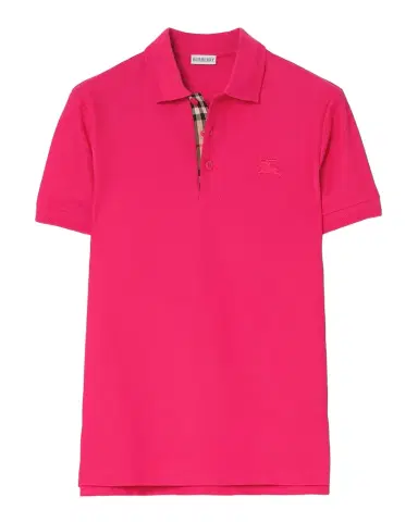 Burberry Men's Check-Placket Cotton Pique Polo Shirt | Thumbnail 1