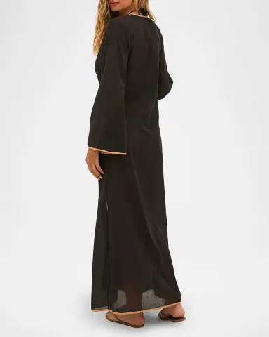 ViX Peony Long Cotton Dress Coverup | Thumbnail 3