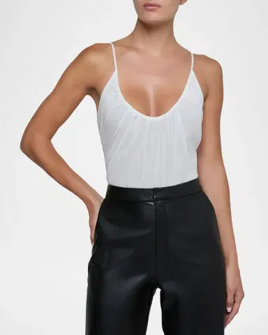 L 'AGENCE Gelina Ruched Bodysuit | Thumbnail 4