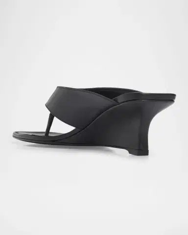 Stuart Weitzman 50mm Vinnie Leather Thong Sandals | Thumbnail 4