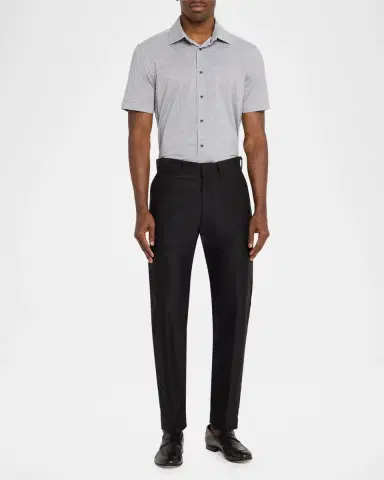 Bugatchi Men's Miles OoohCotton Geometric-Print Short-Sleeve Shirt | Thumbnail 2 Bugatchi Men's Miles OoohCotton Geometric-Print Short-Sleeve Shirt | Thumbnail 2