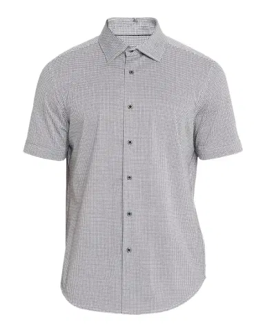 Bugatchi Men's Miles OoohCotton Geometric-Print Short-Sleeve Shirt | Thumbnail 1 Bugatchi Men's Miles OoohCotton Geometric-Print Short-Sleeve Shirt | Thumbnail 1
