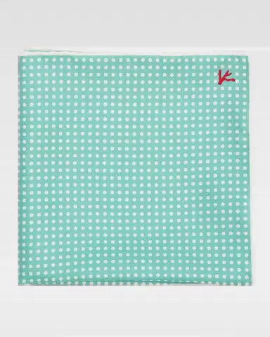 Isaia Men's Polka Dot Silk Pocket Square | Thumbnail 2 Isaia Men's Polka Dot Silk Pocket Square | Thumbnail 2