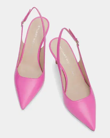 Stuart Weitzman 75mm Stuart Power Leather Slingback Pumps | Thumbnail 4 Stuart Weitzman 75mm Stuart Power Leather Slingback Pumps | Thumbnail 4