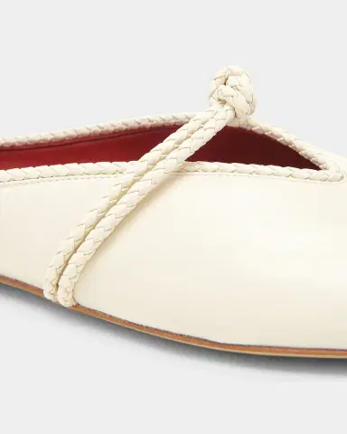 Bottega Veneta Lagoon Nappa Leather Knotted Mary Jane Ballerina Mules | Thumbnail 3 Bottega Veneta Lagoon Nappa Leather Knotted Mary Jane Ballerina Mules | Thumbnail 3