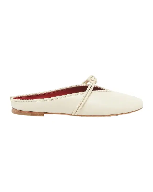 Bottega Veneta Lagoon Nappa Leather Knotted Mary Jane Ballerina Mules