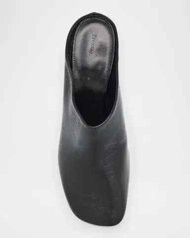 Proenza Schouler Slant Leather Mules | Thumbnail 4 Proenza Schouler Slant Leather Mules | Thumbnail 4