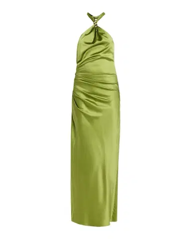 Veronica Beard Izaren Silk-Satin Halter Maxi Dress | Thumbnail 1