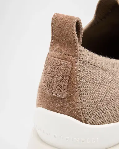 Brunello Cucinelli Sparkling Knit Runner Sneakers | Thumbnail 5 Brunello Cucinelli Sparkling Knit Runner Sneakers | Thumbnail 5