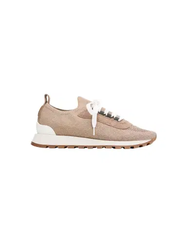 Brunello Cucinelli Sparkling Knit Runner Sneakers | Thumbnail 1 Brunello Cucinelli Sparkling Knit Runner Sneakers | Thumbnail 1