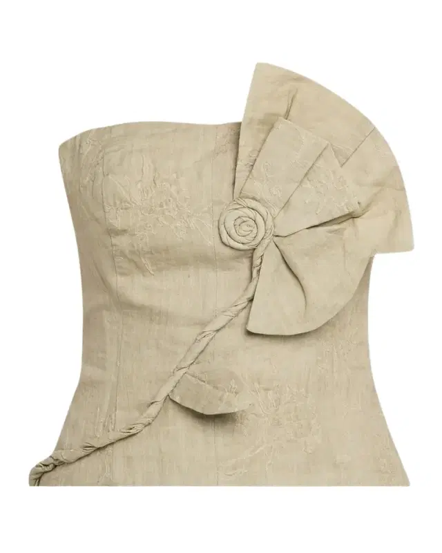 Florence Embroidered Strapless Top