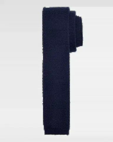 ZEGNA Men 's Linen Knitted Tie | Thumbnail 2 ZEGNA Men 's Linen Knitted Tie | Thumbnail 2