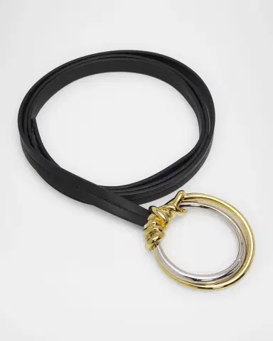 Bottega Veneta Knot Ring Leather Belt | Thumbnail 3