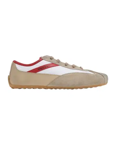 Alexander McQueen Men's Boxe Suede, Nylon, & Leather Low-Top Sneakers | Thumbnail 1 Alexander McQueen Men's Boxe Suede, Nylon, & Leather Low-Top Sneakers | Thumbnail 1