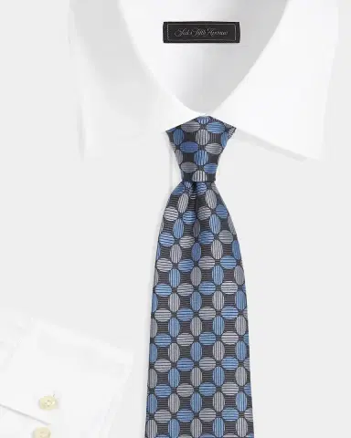 Isaia Men 's Geometric Silk Tie | Thumbnail 2 Isaia Men 's Geometric Silk Tie | Thumbnail 2