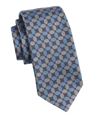 Isaia Men's Geometric Silk Tie | Thumbnail 3