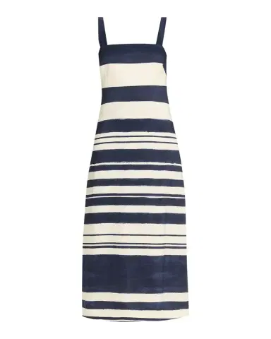 Veronica Beard Ella Stripe Linen Midi Dress | Thumbnail 1 Veronica Beard Ella Stripe Linen Midi Dress | Thumbnail 1