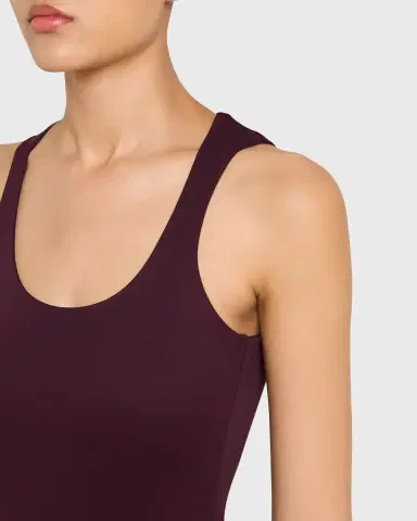 Alaïa Asymmetric Ruffle Jersey Sleeveless Midi Dress | Thumbnail 5 Alaïa Asymmetric Ruffle Jersey Sleeveless Midi Dress | Thumbnail 5