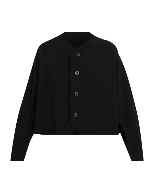 Issey Miyake Campagne Stretch Cotton Cardigan
