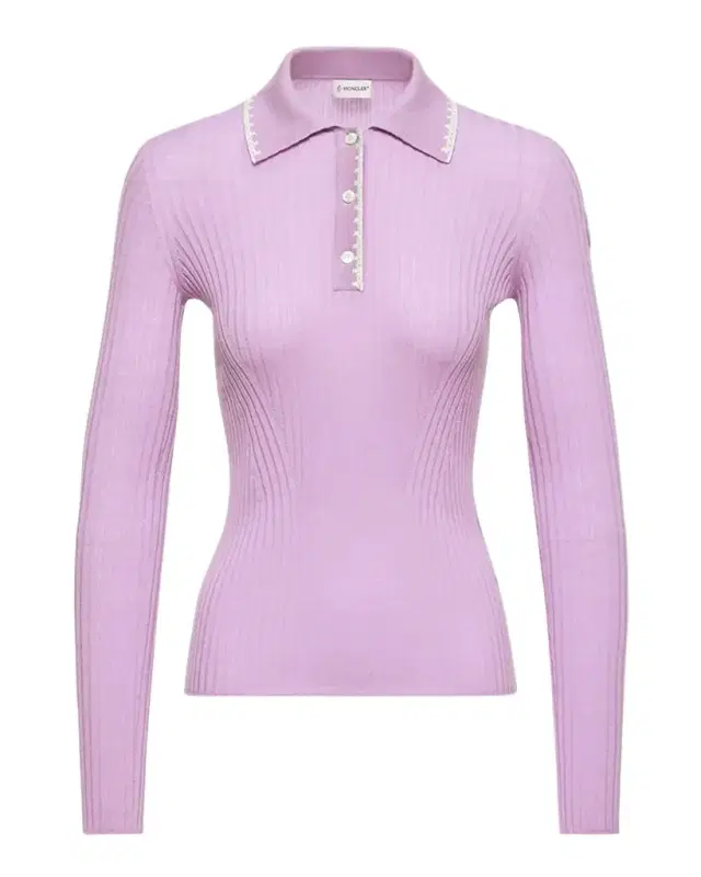 Long-Sleeve Rib-Knit Polo