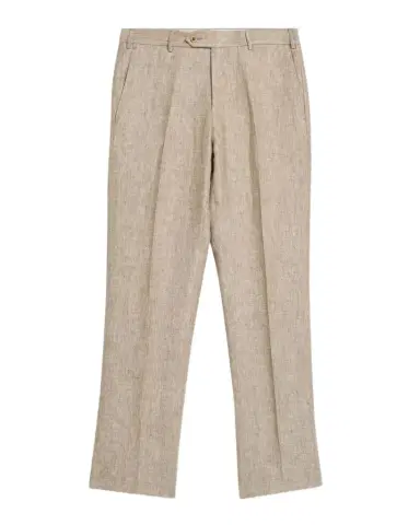 Zanella Men 's Parker Linen Trousers | Thumbnail 1