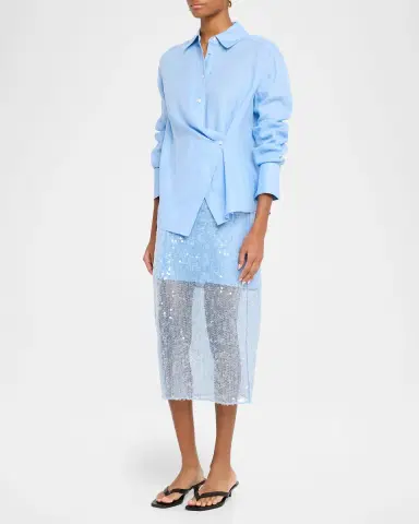 Veronica Beard Allora Sequined Midi Skirt | Thumbnail 2 Veronica Beard Allora Sequined Midi Skirt | Thumbnail 2