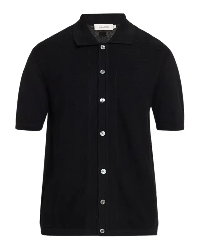 Bugatchi Men 's Chevron Short-Sleeve Polo Sweater