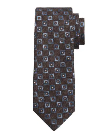 Isaia Men's Geometric Silk Tie | Thumbnail 1
