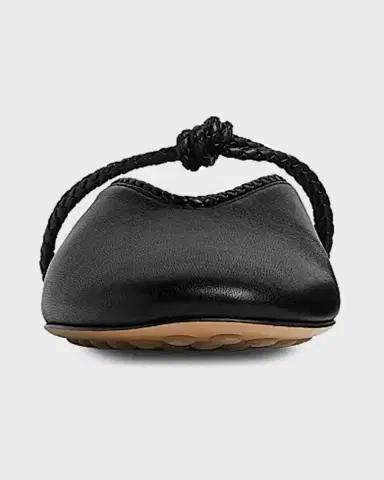 Bottega Veneta Lagoon Nappa Leather Knotted Mary Jane Ballerina Mules | Thumbnail 4 Bottega Veneta Lagoon Nappa Leather Knotted Mary Jane Ballerina Mules | Thumbnail 4