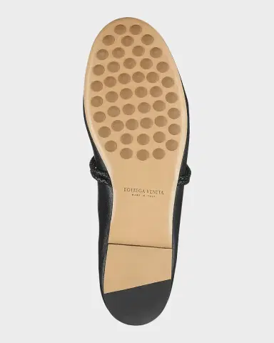 Bottega Veneta Lagoon Nappa Leather Knotted Mary Jane Ballerina Mules | Thumbnail 6 Bottega Veneta Lagoon Nappa Leather Knotted Mary Jane Ballerina Mules | Thumbnail 6