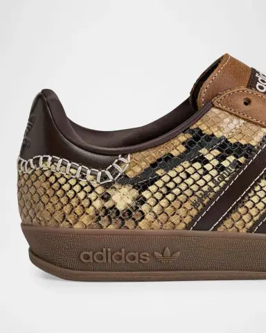 adidas x Wales Bonner Men 's Gazelle Snake-Effect Leather Sneakers | Thumbnail 3 adidas x Wales Bonner Men 's Gazelle Snake-Effect Leather Sneakers | Thumbnail 3