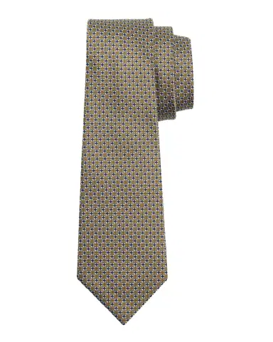 Zegna Men's Micro-Geometric Silk Jacquard Tie | Thumbnail 1 Zegna Men's Micro-Geometric Silk Jacquard Tie | Thumbnail 1