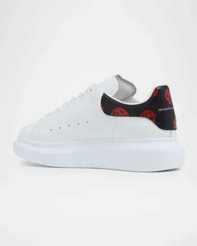 Alexander McQueen Men's Oversized Skull Leather Low-Top Sneakers | Thumbnail 2