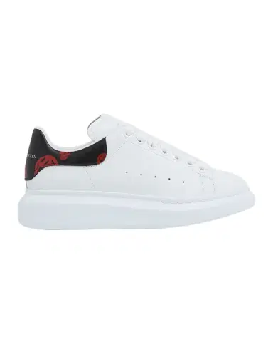 Alexander McQueen Men's Oversized Skull Leather Low-Top Sneakers | Thumbnail 1