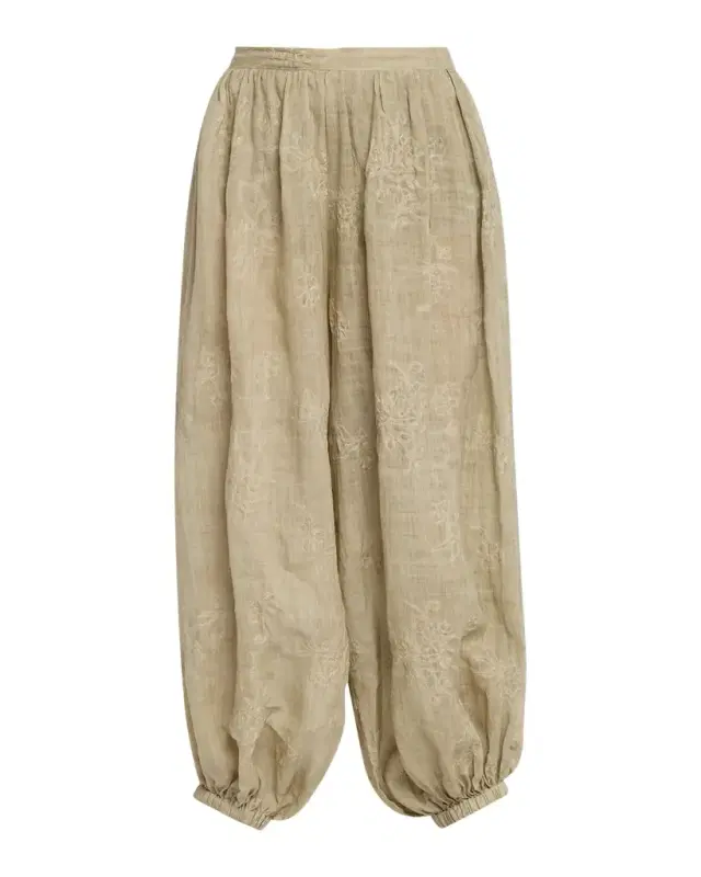 JBQ Roman Embroidered Balloon Pants