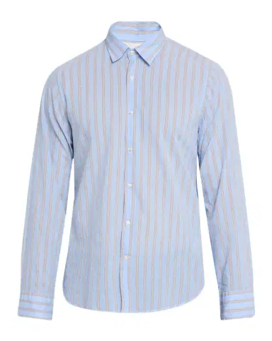 OFFICINE GÉNÉRALE Men 's Giacomo Stripe Poplin Button-Down Shirt | Thumbnail 1
