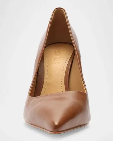 Schutz 100mm Lou Leather Pointed-Toe Pumps | Thumbnail 4