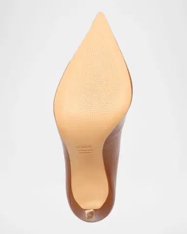 Schutz 100mm Lou Leather Pointed-Toe Pumps | Thumbnail 6